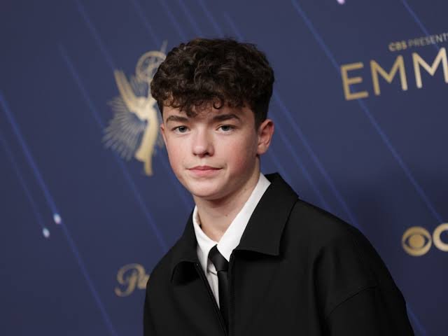 Owen Cooper attending a television premiere as a rising British actor.