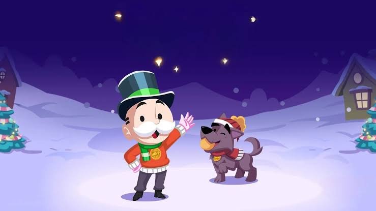 Monopoly GO free dice rewards and daily dice rolls on the game board.