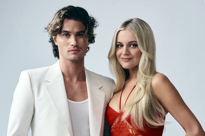 Chase Stokes and Kelsea Ballerini attending a red carpet event together.